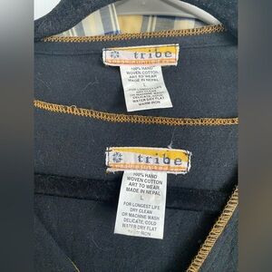 Tribe Black Jacket with Plaid Lining